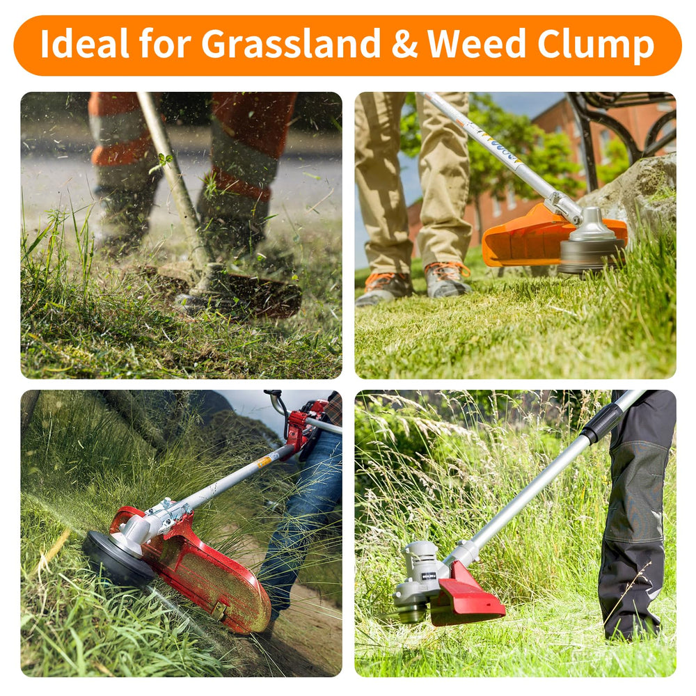HeavenBird trimmer head in yard during edging showing time-saving benefit