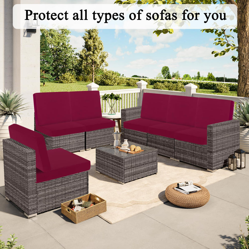 HEBE RUGS outdoor patio set with covers illustrating refreshed decor