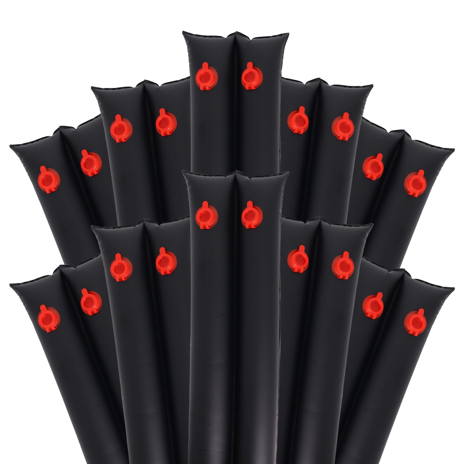 Hedday front view of 8ft water tubes showing pack and benefit of secure cover anchoring