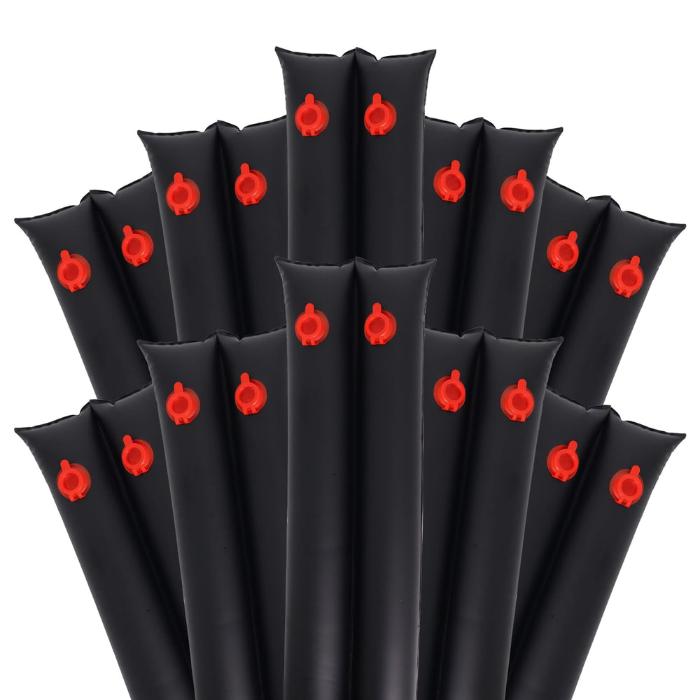 Hedday front view of 8ft water tubes showing pack and benefit of secure cover anchoring