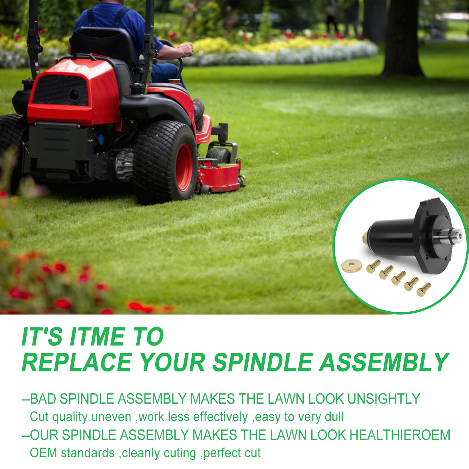Hedday spindle label and part numbers confirming compatibility benefit
