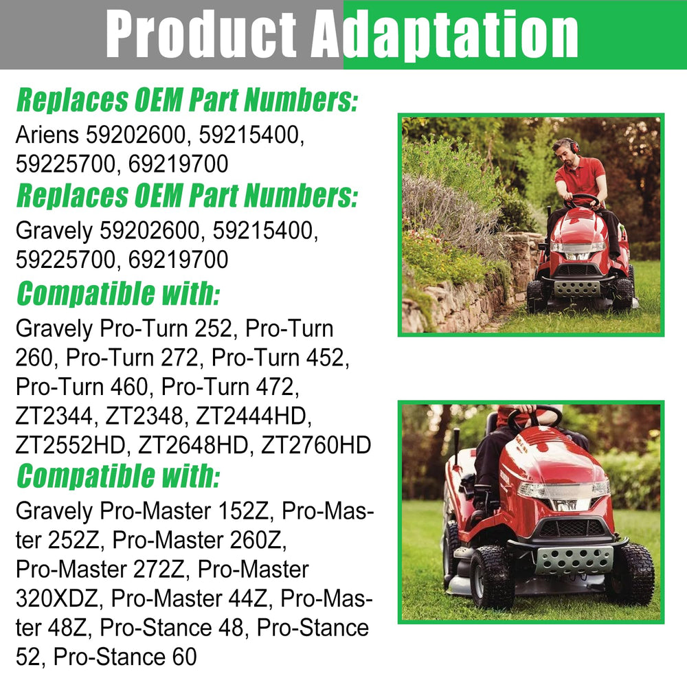 Hedday spindle mounted on mower deck illustrating straightforward installation benefit