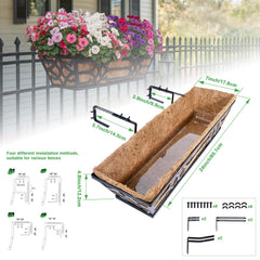 hehimhis planter mounted on balcony rail demonstrating stable outdoor installation