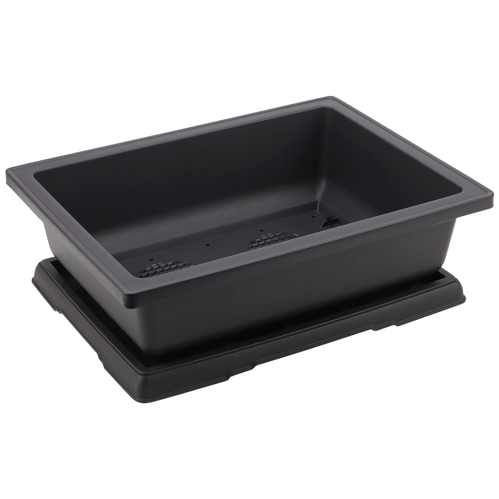 HEIHAK humidity tray with raised ridge securing the pot and catching water