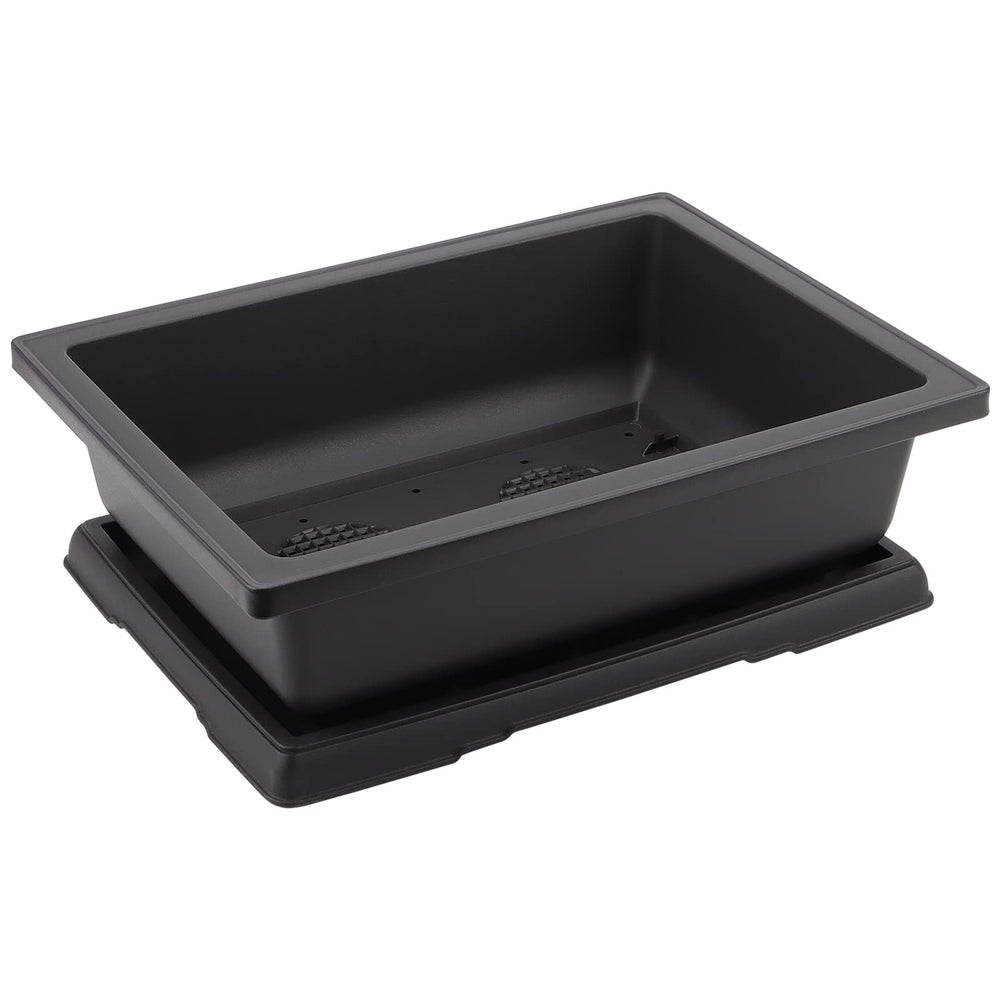 HEIHAK humidity tray with raised ridge securing the pot and catching water
