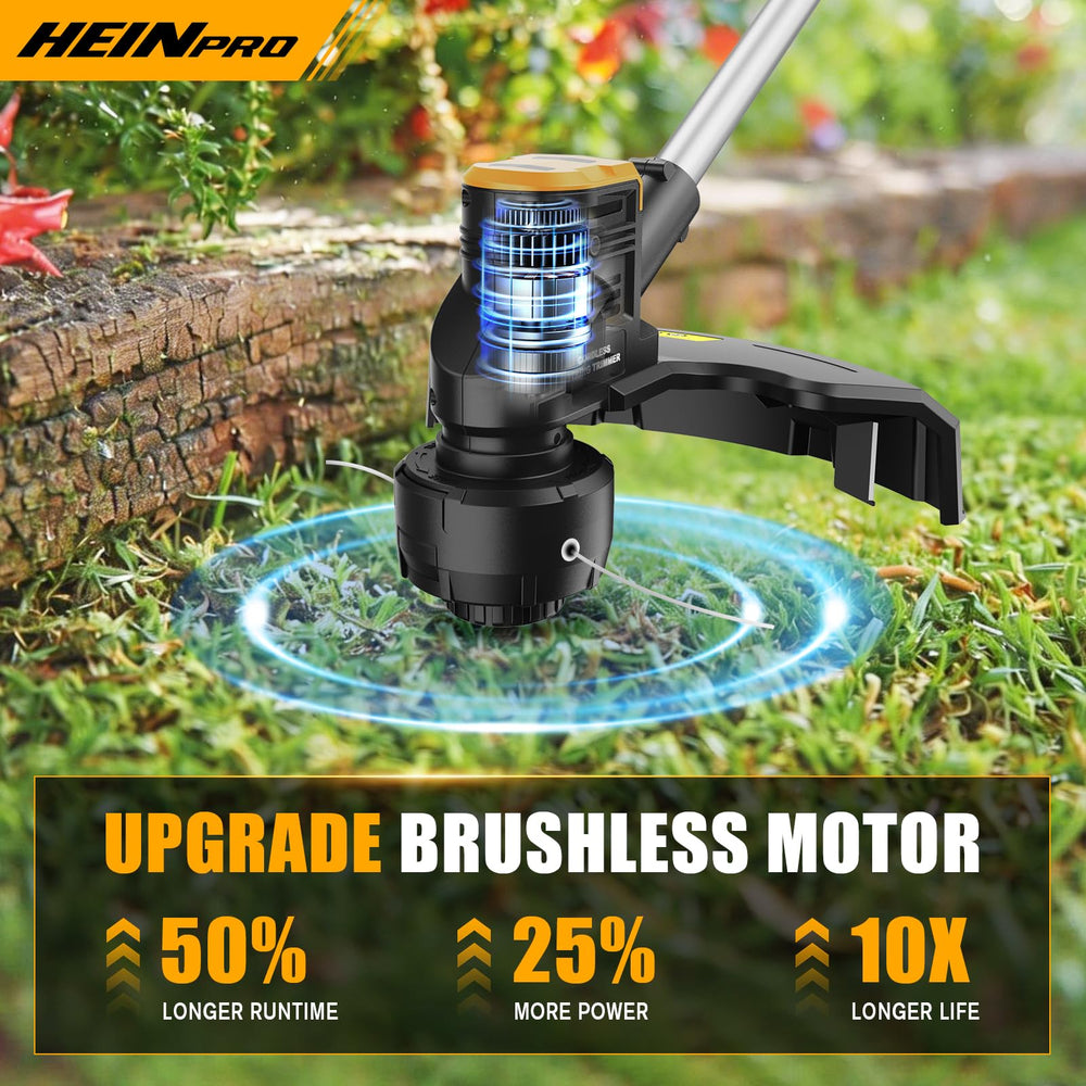 HEINPRO bump-feed head detail with line for quick on-the-fly advancement