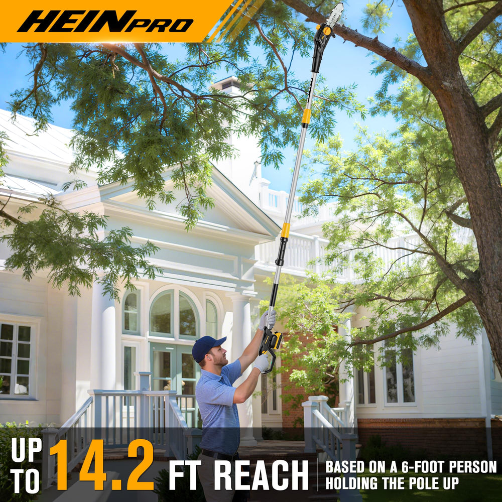 HEINPRO detachable extension pole removed to show compact storage benefit