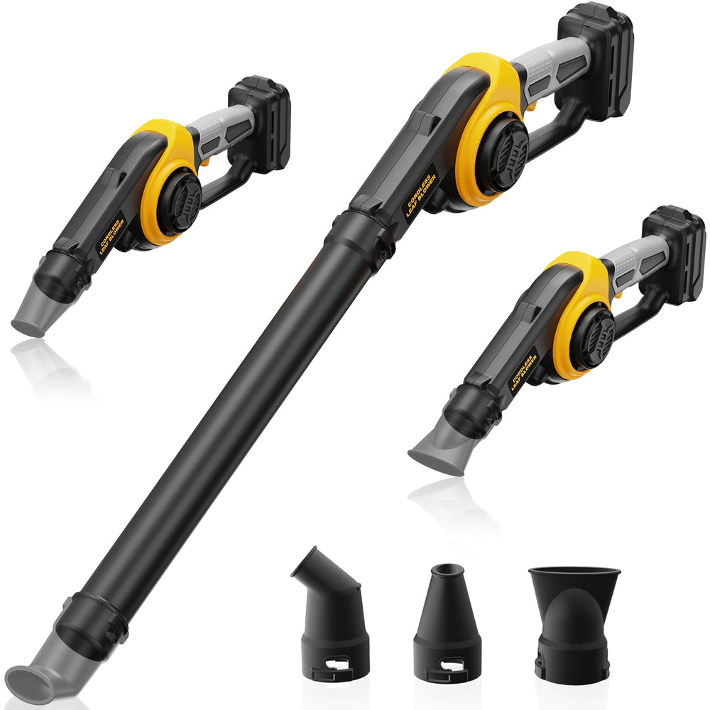HEINPRO front view showing included nozzles and compact design for easy storage