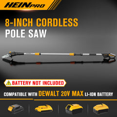 HEINPRO 8-inch guide bar close-up showing chain detail and smoother cuts