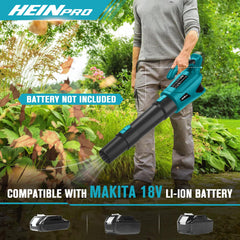 HEINPRO rubber-wrapped handle and 5-speed controls for comfortable grip
