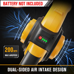HEINPRO blower held in hand demonstrating 1.8 lb lightweight handling benefit