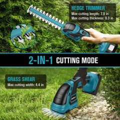 HEINPRO being used to trim shrubs demonstrating lightweight user control
