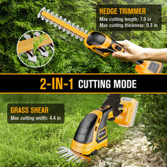 HEINPRO in use trimming a hedge for faster tidy shrub shaping