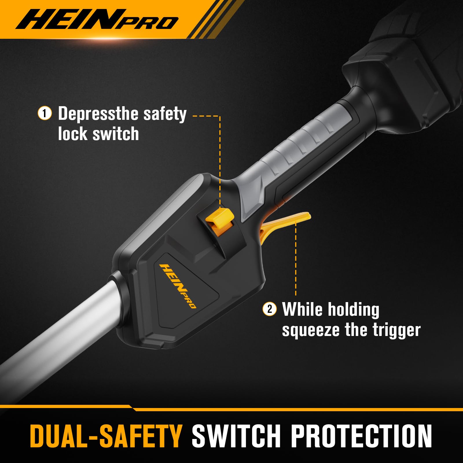 HEINPRO trimmer line coils and spares included for uninterrupted work