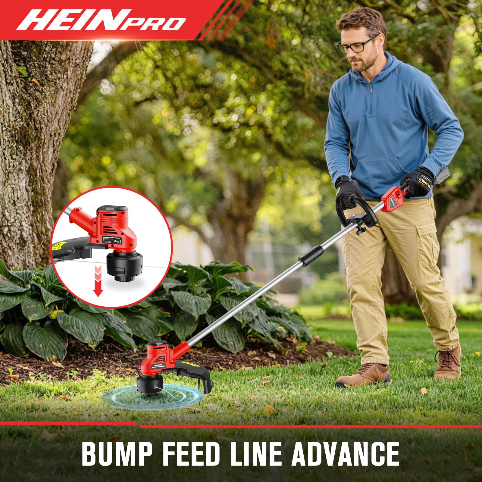 HEINPRO trimmer line coils package with extra replacement convenience