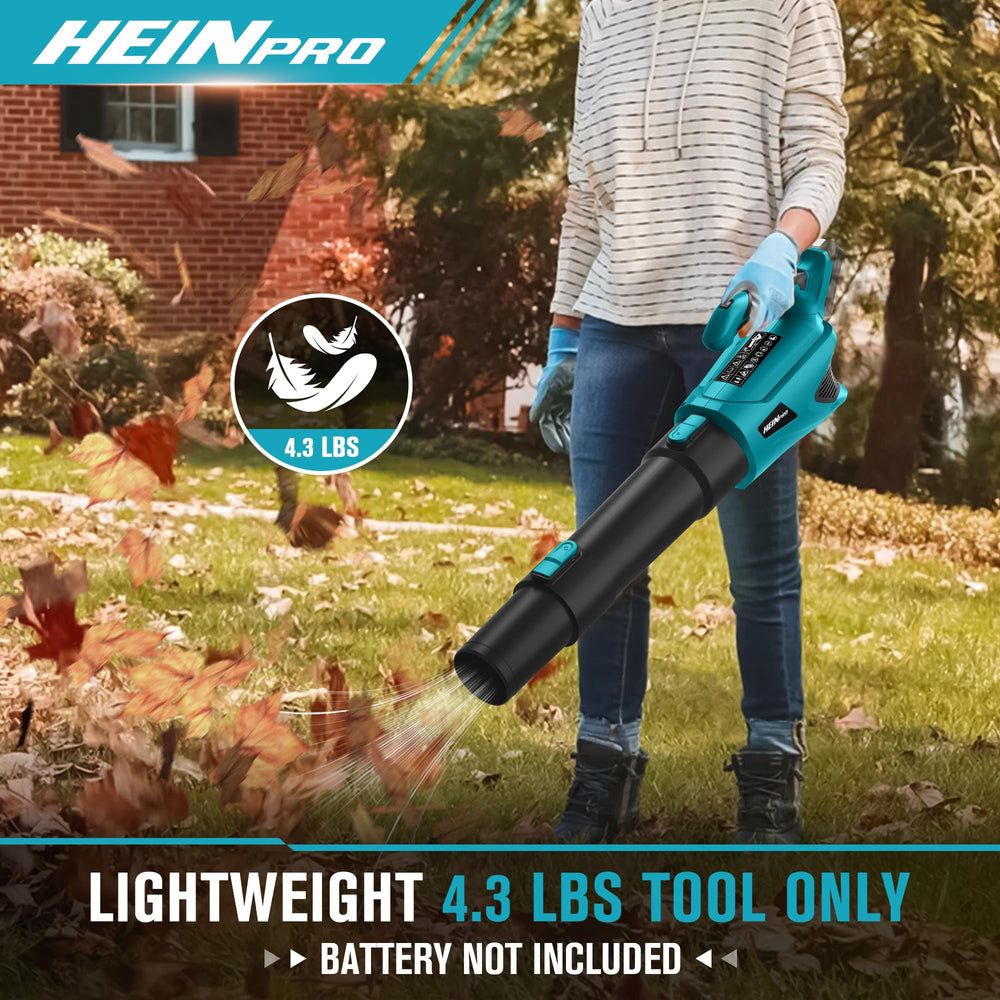 HEINPRO motor and enlarged air intake detail for improved cooling and durability