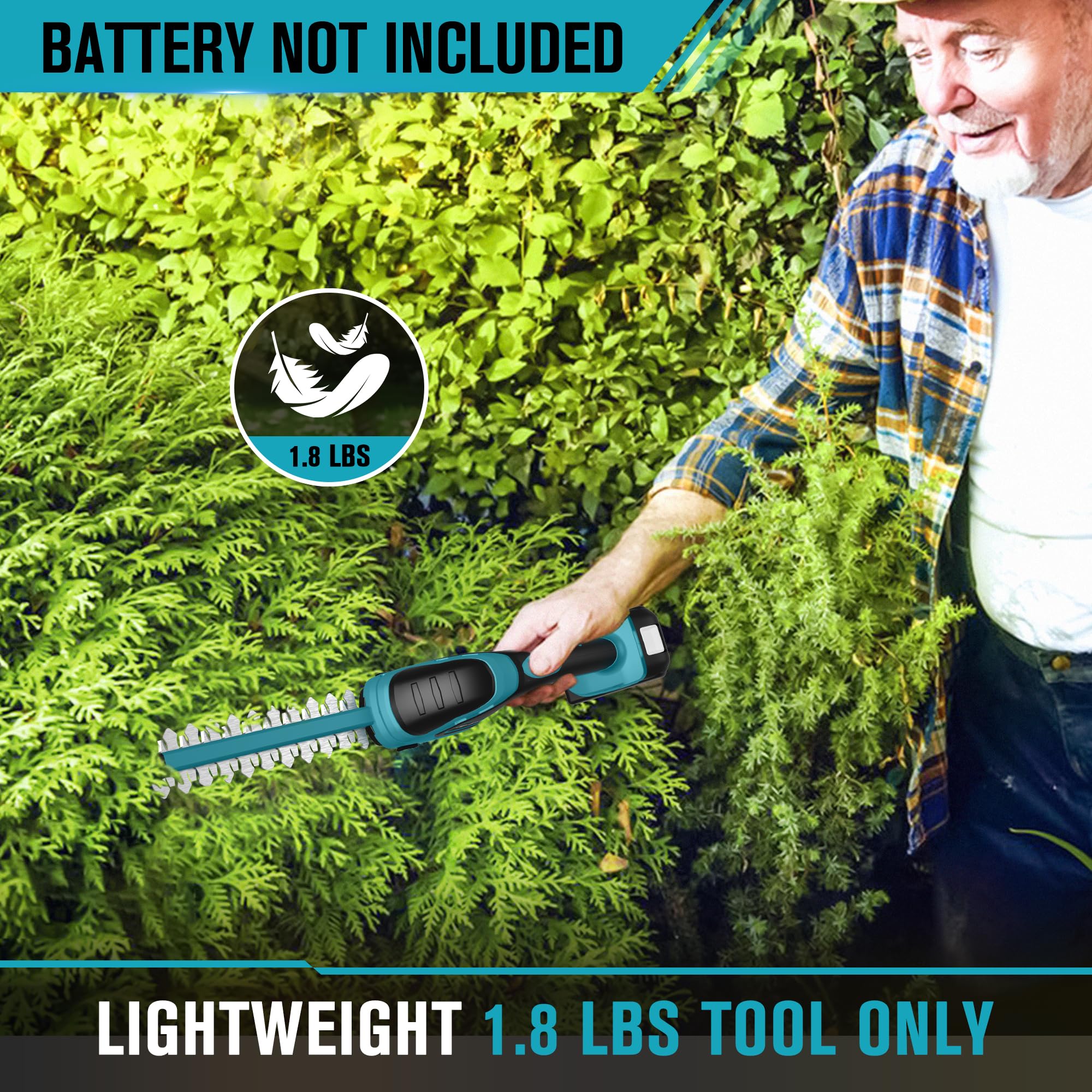 HEINPRO beside Makita 18V battery showing compatibility and easy power swap