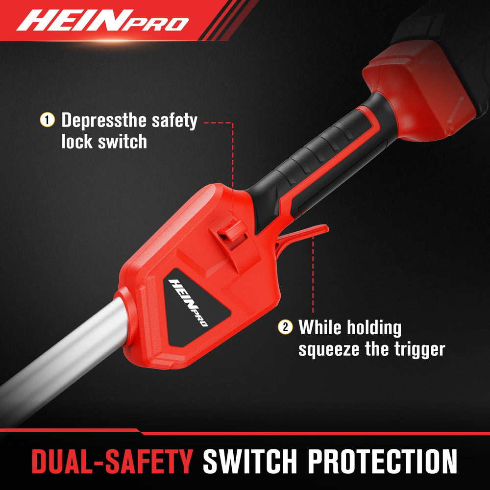 HEINPRO shown with Milwaukee M18 battery for clear compatibility reference