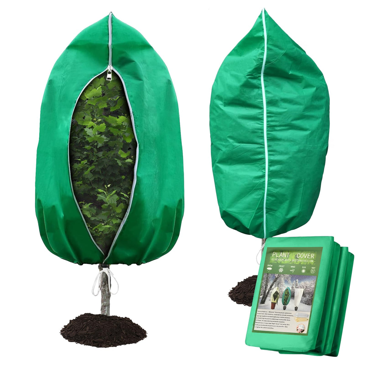 HEKIWAY front view of two folded covers showing size and packaging benefit