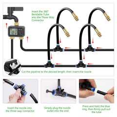 HEKIWAY adjustable nozzle close-up enabling precise direction