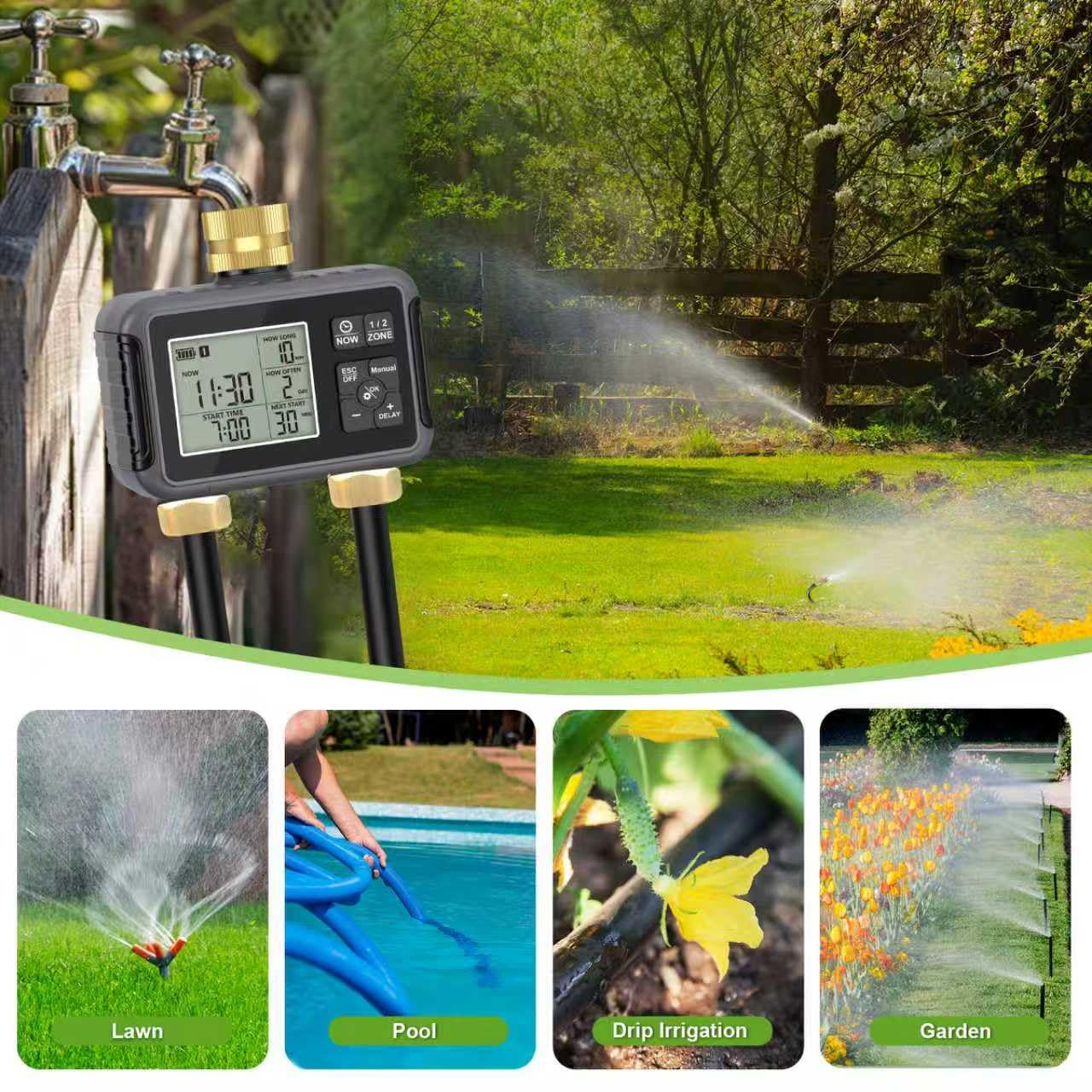 HEKIWAY installed system in patio planters reducing hand watering
