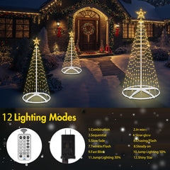 HELESIN star topper close-up showing illuminated star detail, enhances festive focal point