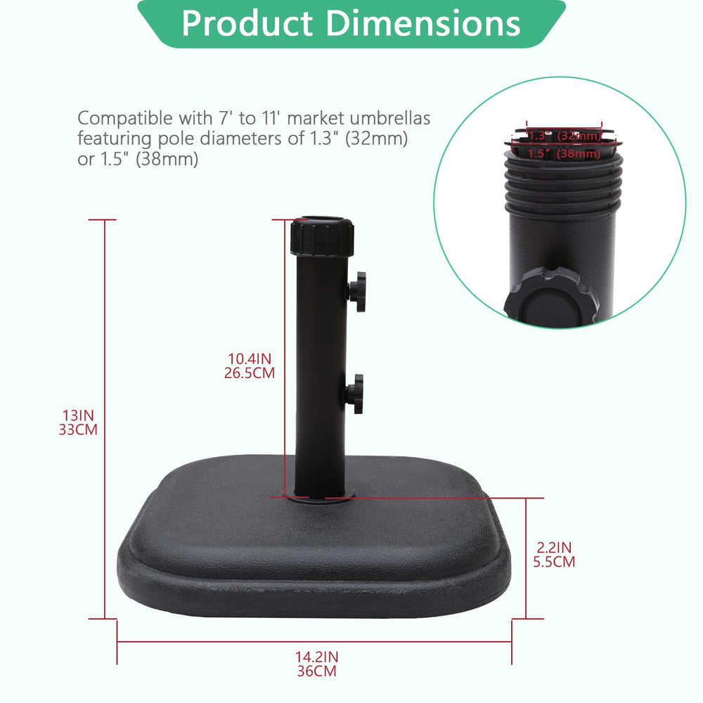 Helios&Hestia size comparison beside chair conveying compact but heavy base
