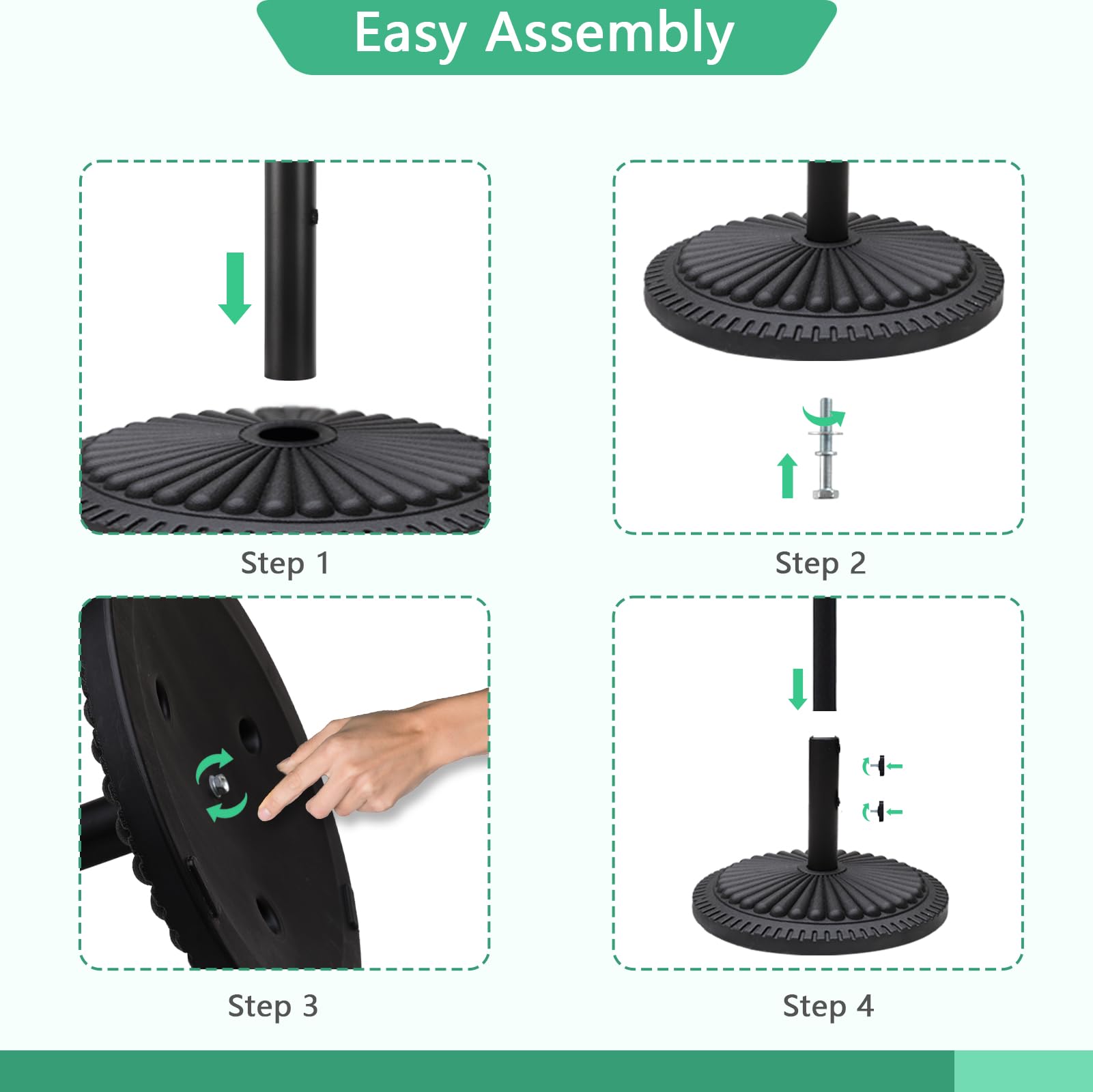 Helios&Hestia scale comparison with foot showing compact footprint benefit