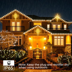 HeliosRibbon star mounted on roof producing warm welcoming light