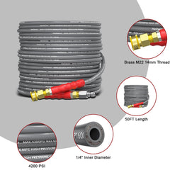 Heliwoo metal connection fittings detail showing secure 1/4" compatibility and leak-free seal