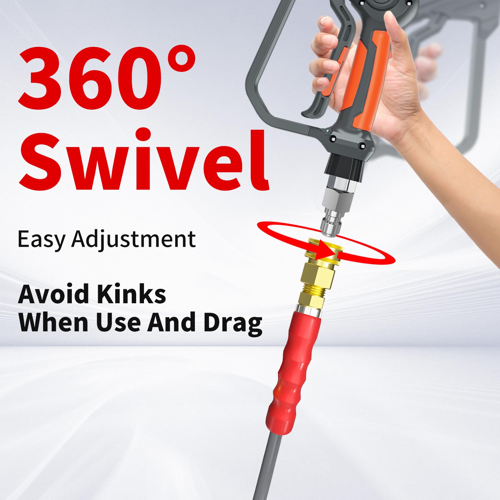 Heliwoo hose with hot-water steam showing high-temperature tolerance benefit