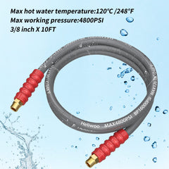 Heliwoo 3/8" quick-connect fittings close-up for fast tool-free hookups