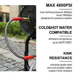 Heliwoo close-up of 3/8 inch quick-connect fitting for fast hookup benefit