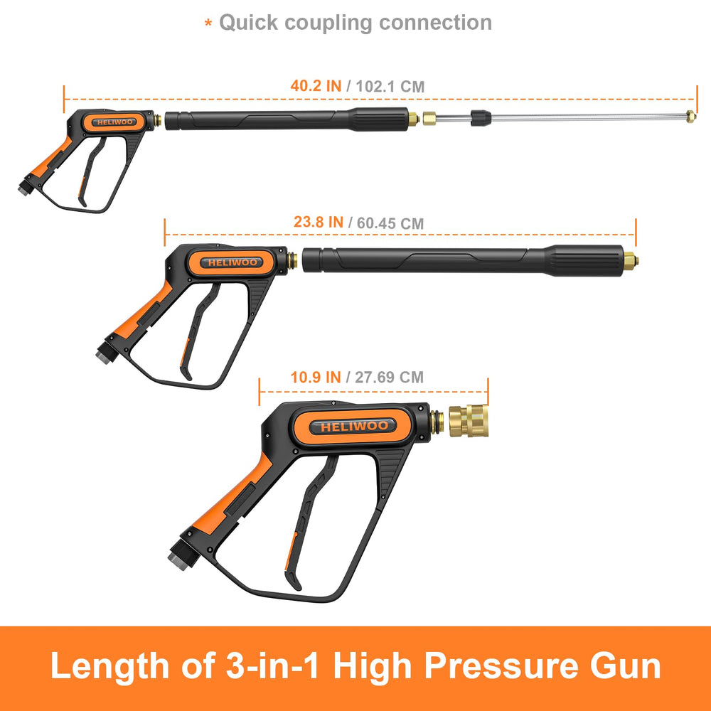 Heliwoo wand extension close-up illustrating telescoping joint for extended reach and control