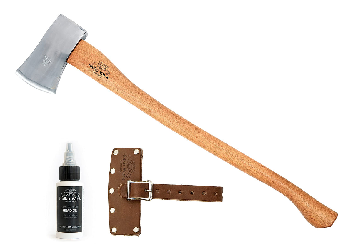 1844 Helko Werk Forester front view showing full axe and balance