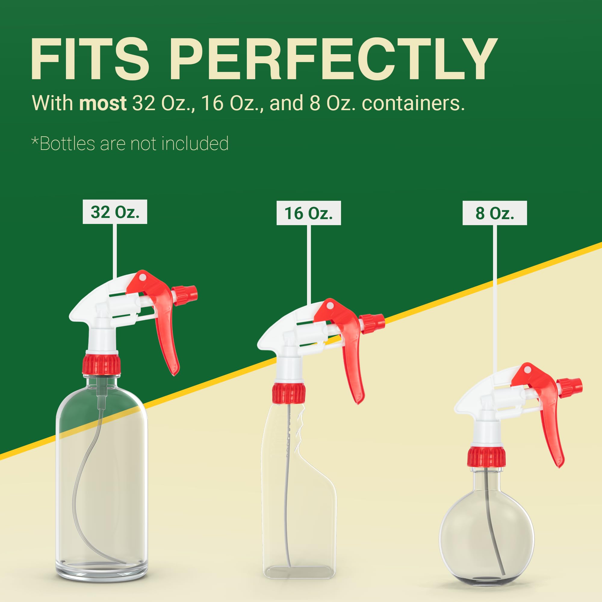 Heluva Green nozzles arranged in a cleaning setup for professional-ready performance