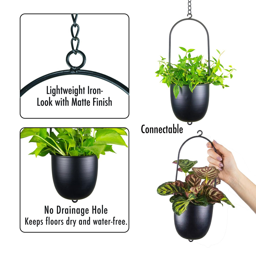 HemePaha planter next to ruler showing six-inch pot scale for accurate sizing