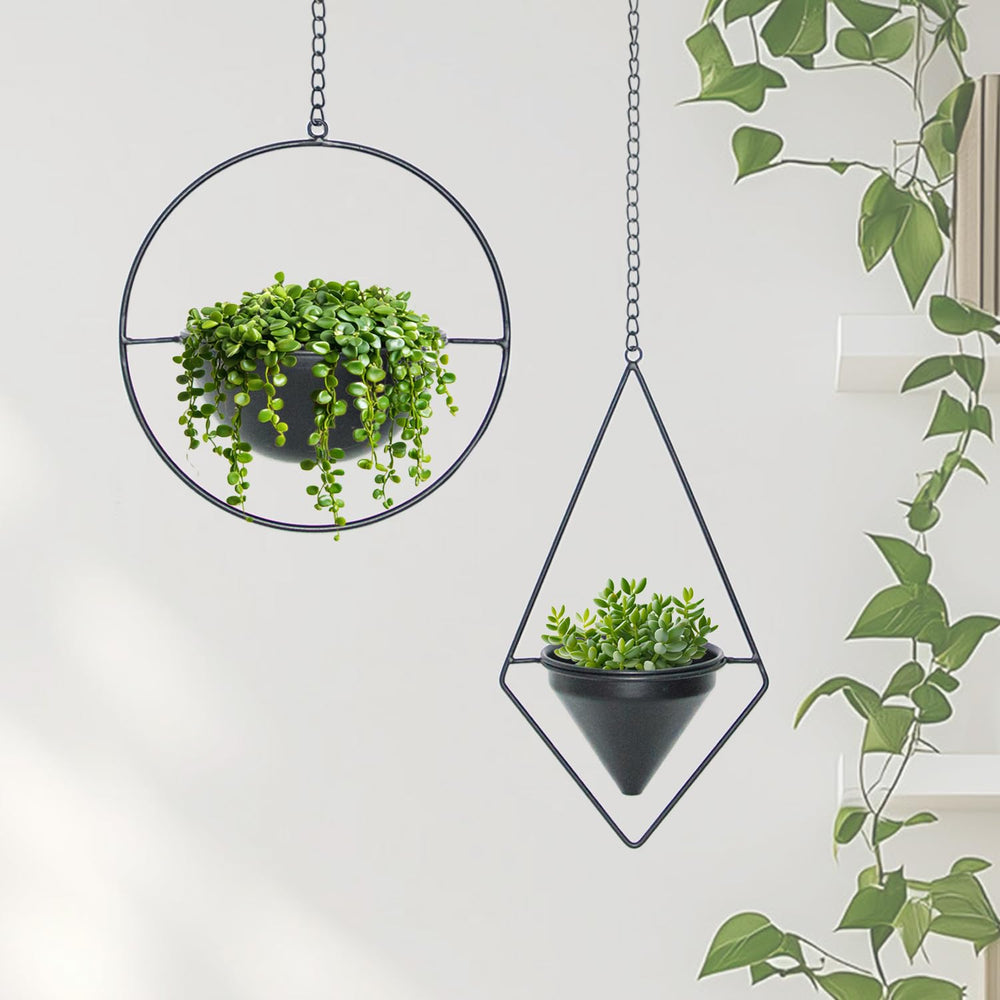 HemePaha planters hung on balcony showing weather-ready design and space saving benefit