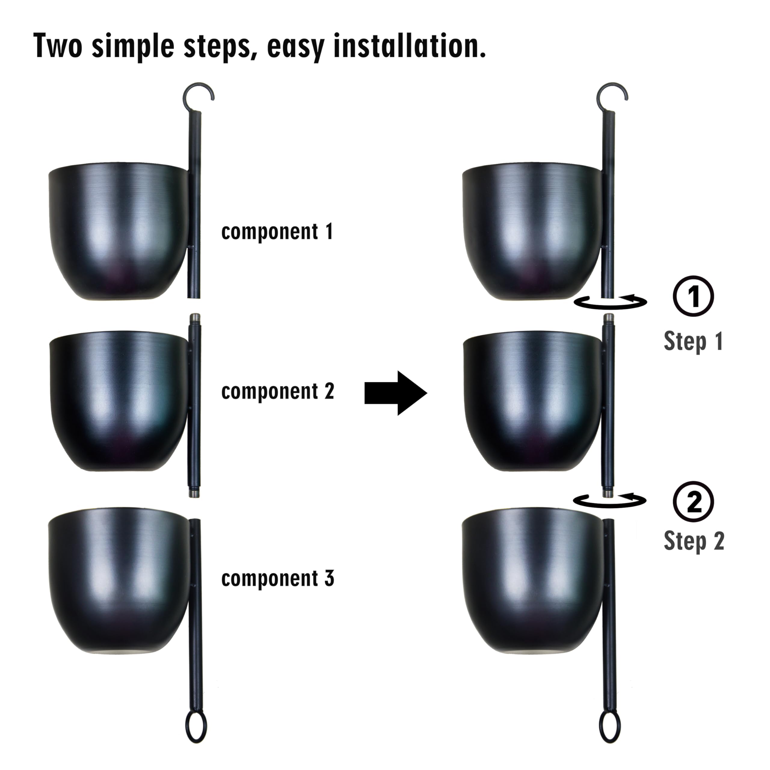 HemePaha hanging from ceiling hook demonstrating secure mount and balanced support
