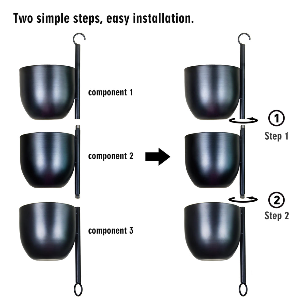 HemePaha hanging from ceiling hook demonstrating secure mount and balanced support