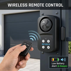 HENDUN remote control in hand demonstrating quick arm and disarm convenience