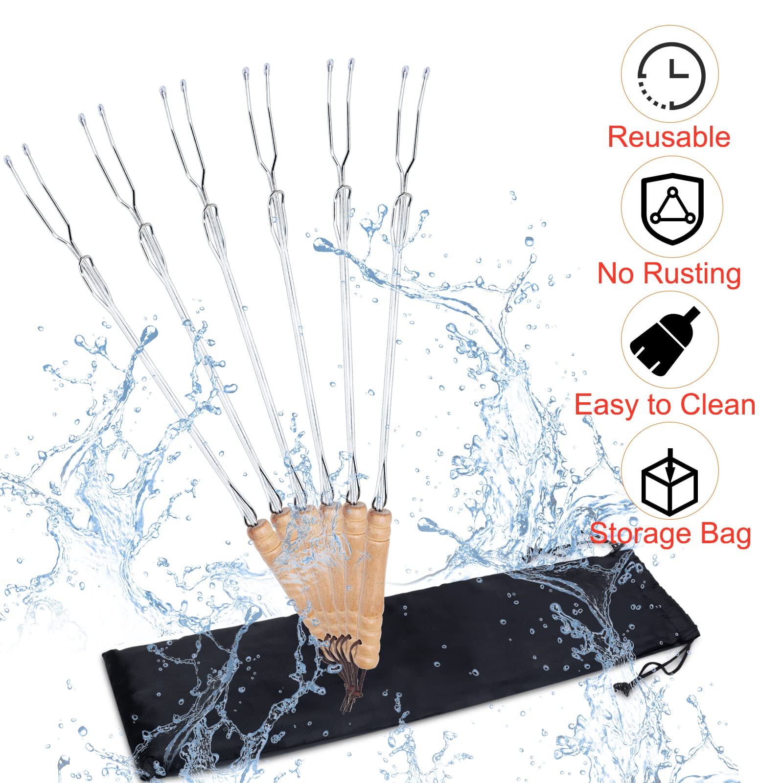 HENGI canvas pouch with collapsed sticks for neat storage and easy transport
