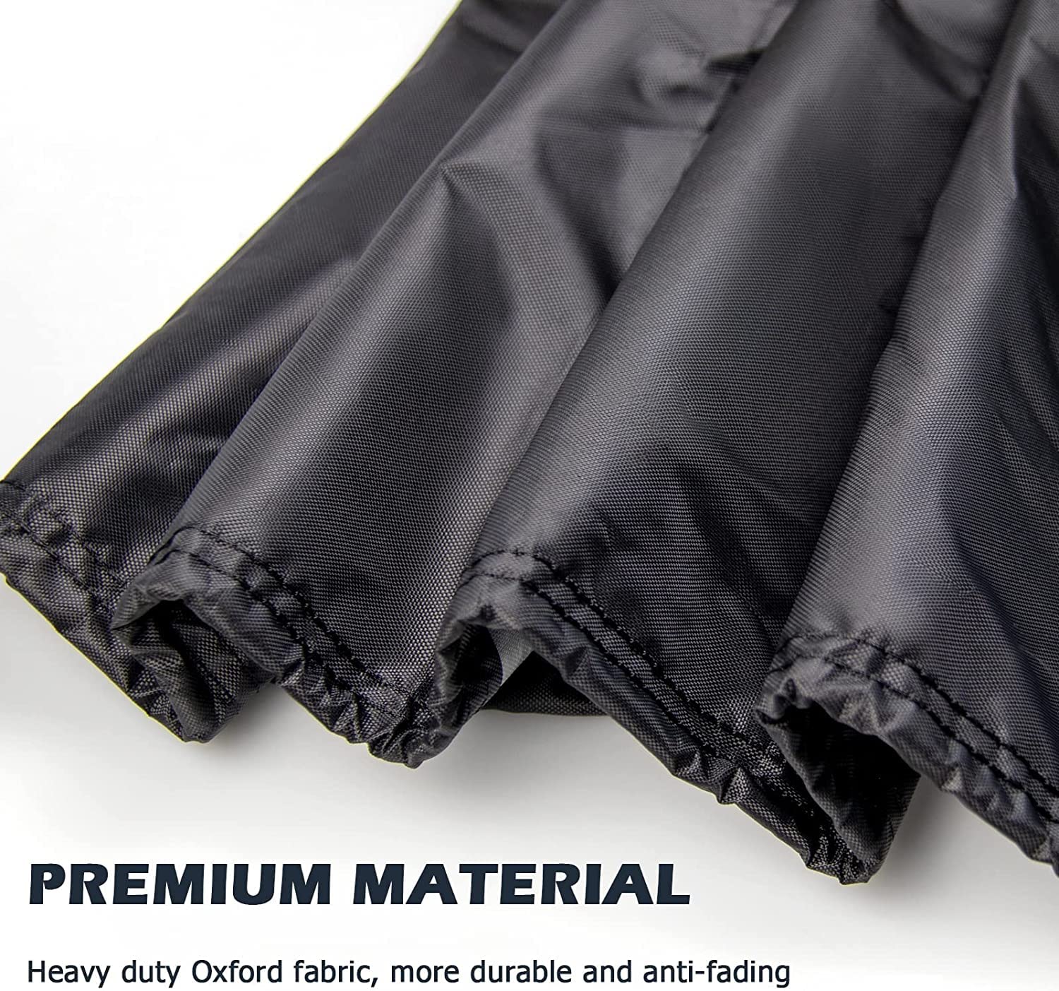 Hengme drawcord and buckle secured to table legs to resist wind uplift