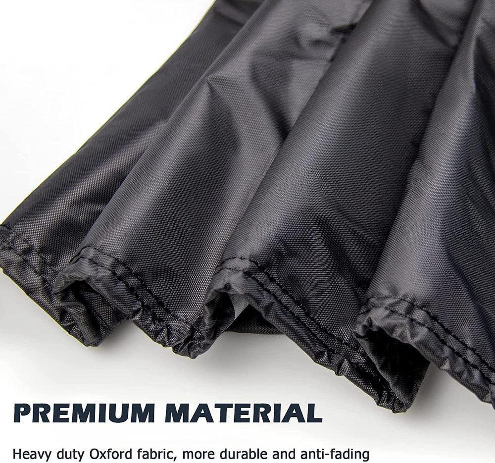 Hengme drawcord and buckle secured to table legs to resist wind uplift