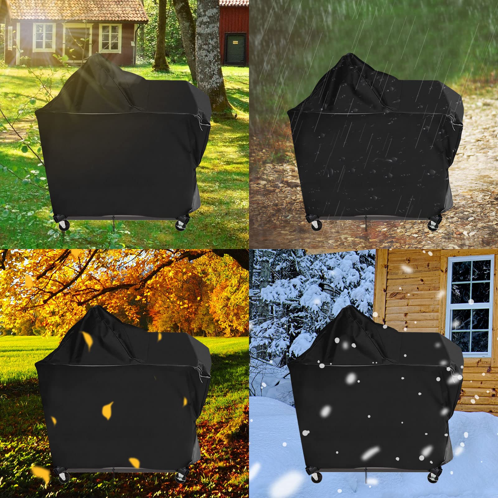 Hengme folded compactly for storage, easy portability and off-season stowing