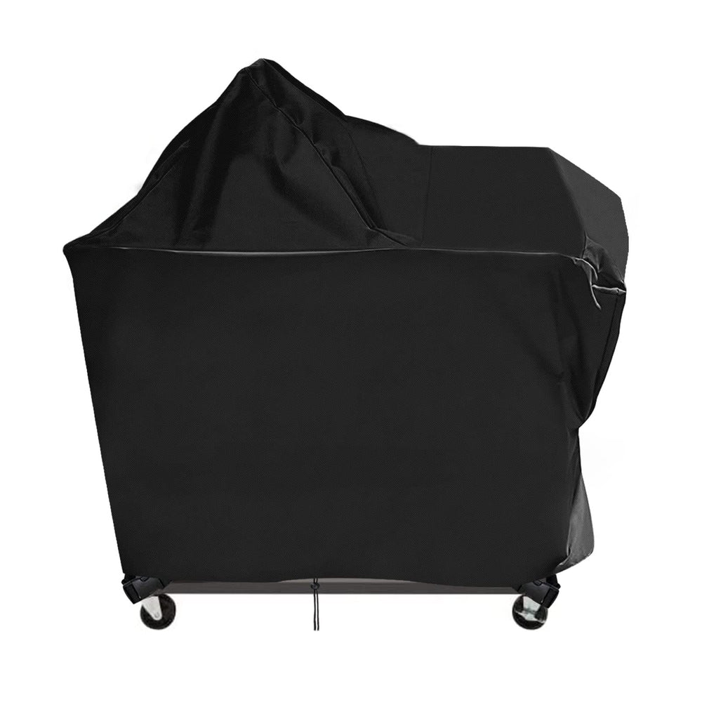Hengme front view showing full cover protecting Cuisinart sink, keeps unit weatherproof
