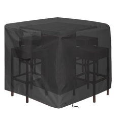 Hengme front view of full 5-piece cover protecting bar-height set for all-season use
