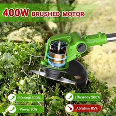 Hengriacly rotating head in action reaching tight corners easily