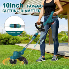 Hengriacly TAP-N'-GO head close-up enables fast line feed and easy maintenance