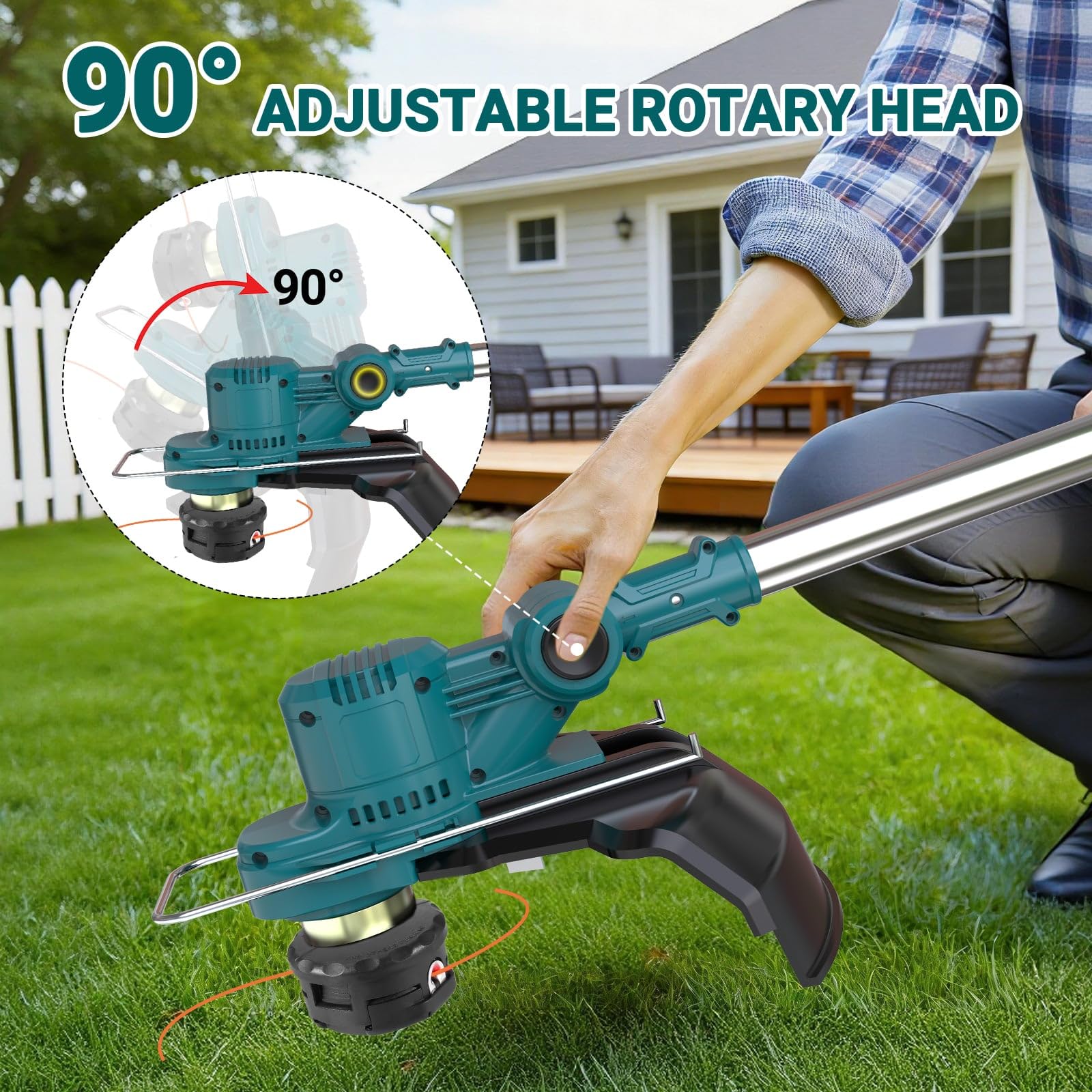 Hengriacly telescopic pole and shoulder strap detail offering ergonomic comfort